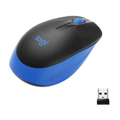 Logitech Wireless Mouse M190 Full size - Blue