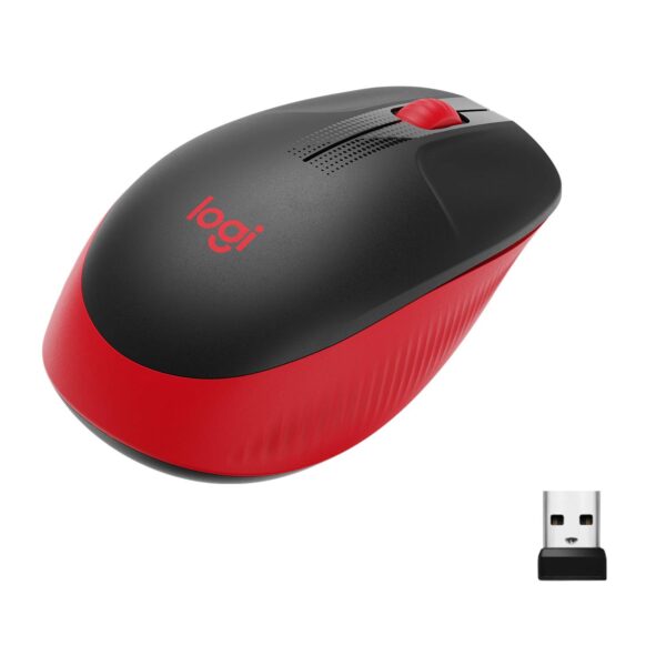 Logitech Wireless Mouse M190 Full size - Red