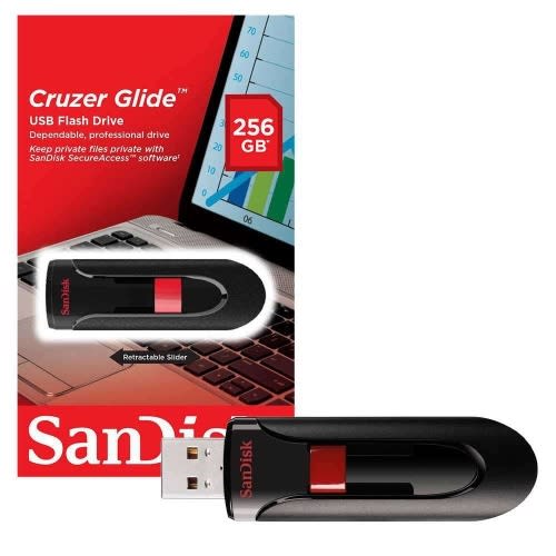 SanDisk 256GB Flash Drive Cruzer Glide USB 3.0