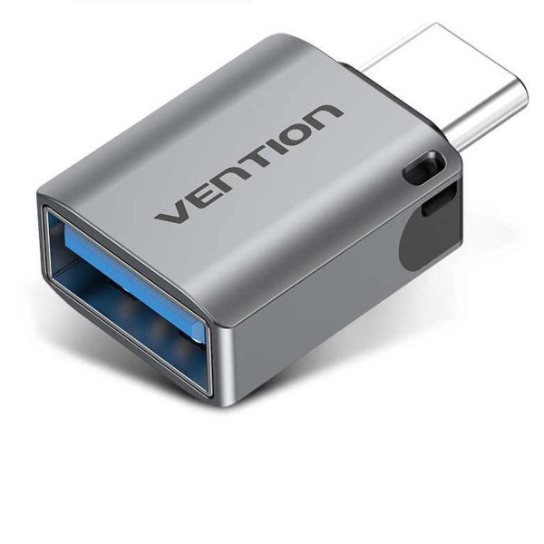 Type C to USB 3.0 Adapter OTG Gray (Male to Female) Vention