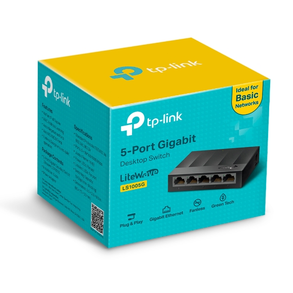 Tp-Link TL-LS1005G 5 Port Desktop Switch 10/100/1000Mbps