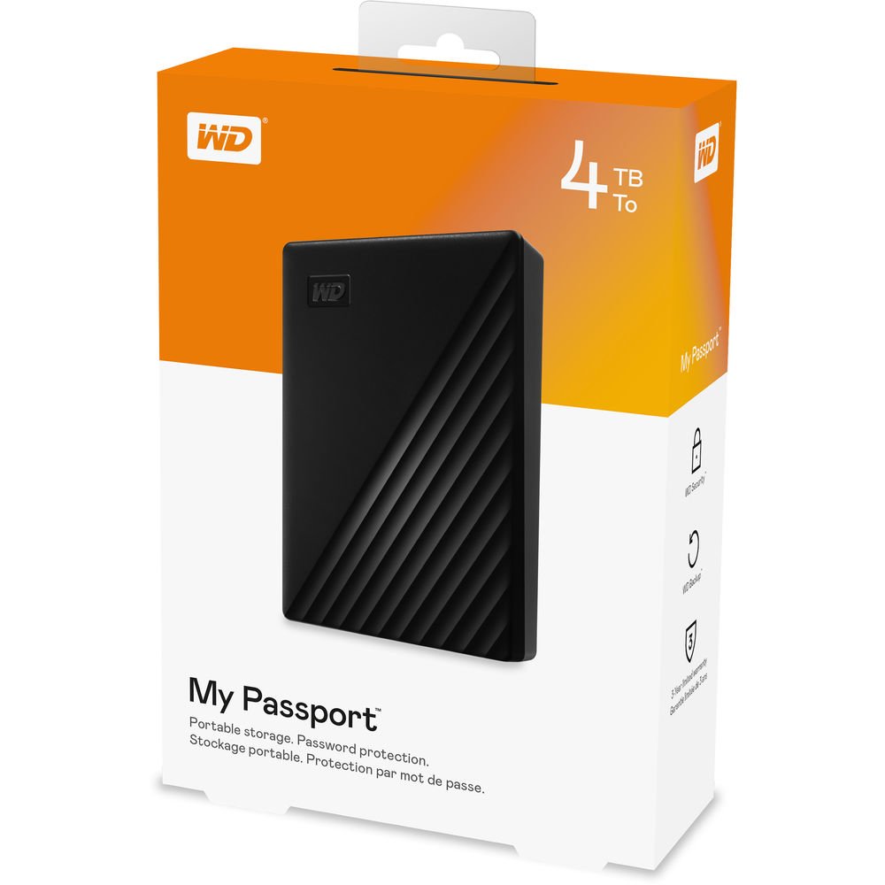 WD My Passport 4TB External Hard Disk