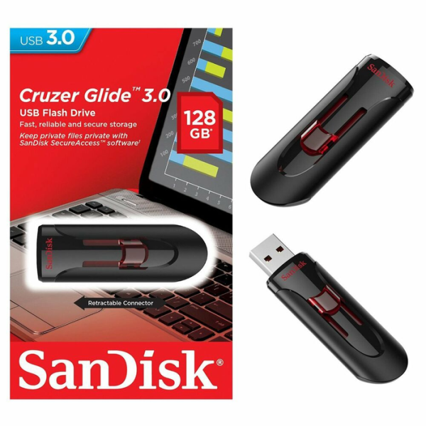 SanDisk 128GB Flash Drive Cruzer Glide USB 3.0