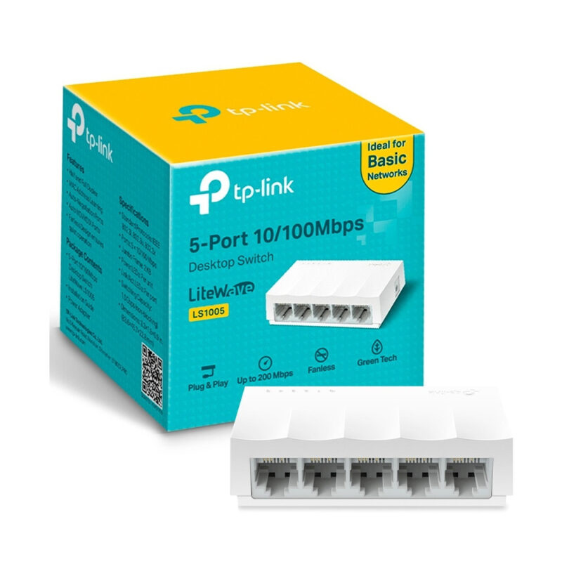 Tp-Link TL-SF1005D 5 Port Desktop Switch 10/100Mbps