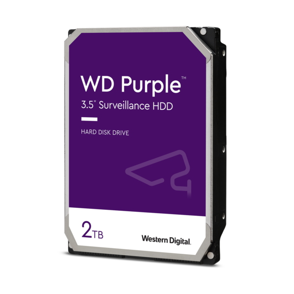WD 2TB Surveillance Hard Drive 64MB, 5400rpm (Purple)