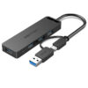 4 Port USB 3.0 Hub Type C & USB 3.0 2-In-1 Interface 0.15 Meter Vention