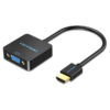 VGA to HDMI Converter with Female Micro USB and Audio Port Vention