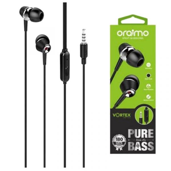 Oraimo-Earphones-OEP-E23-Pure-Bass-Black