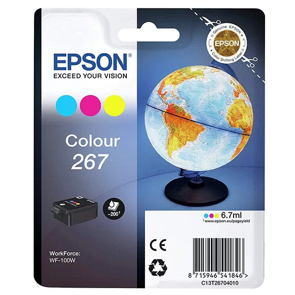 Epson-267-Colour-ink-cartridge-for-WF-100W