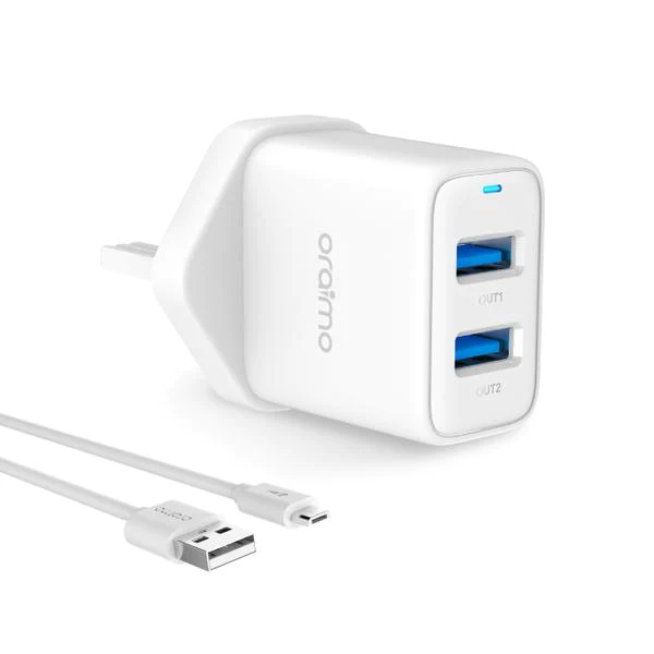 Oraimo-Firefly-2-5.0V-2.1A-Dual-USB-Fast-Type-Wall-Charger.